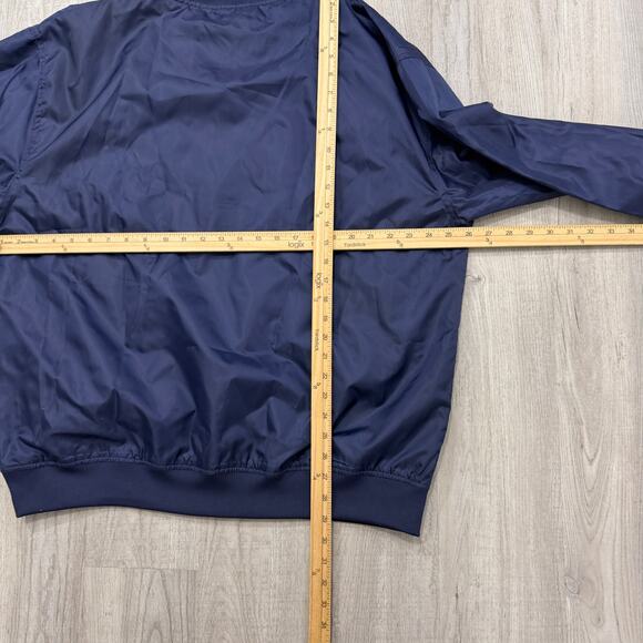 Vintage Michigan Wolverines Windbreaker Jacket Men's Large Blue Yellow y2k UofM - Picture 7 of 8